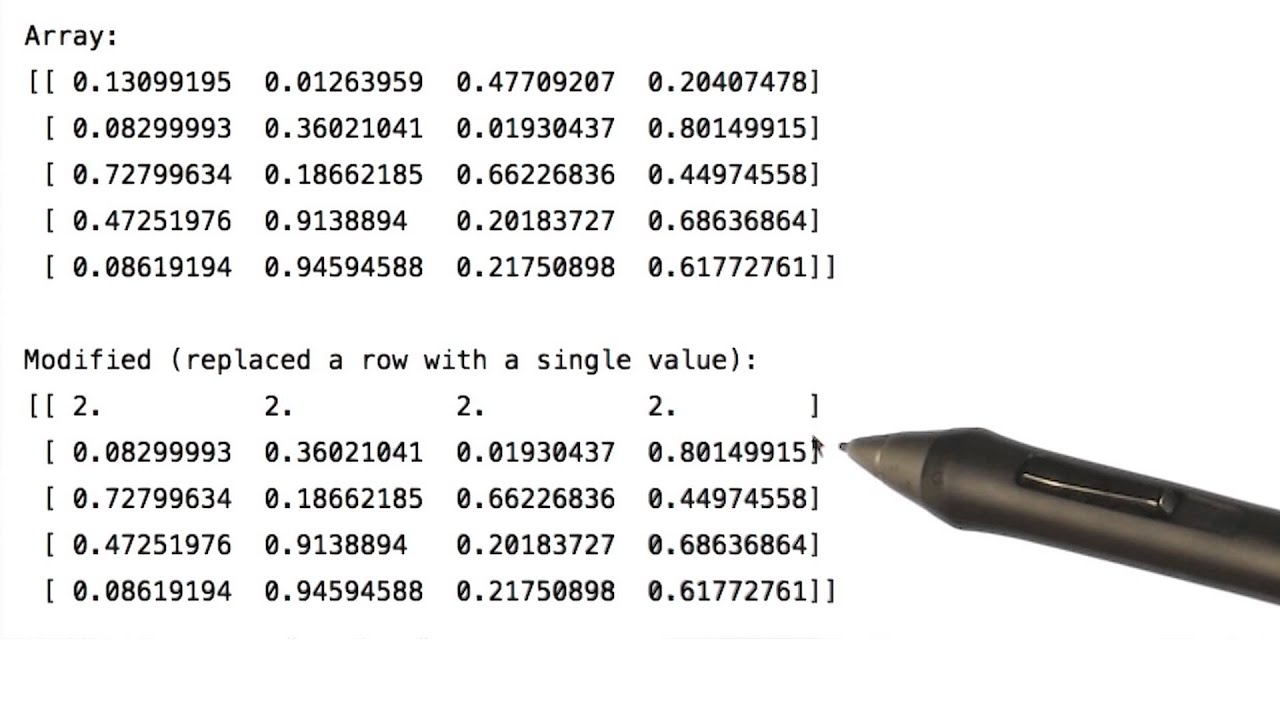 Modifying array elements