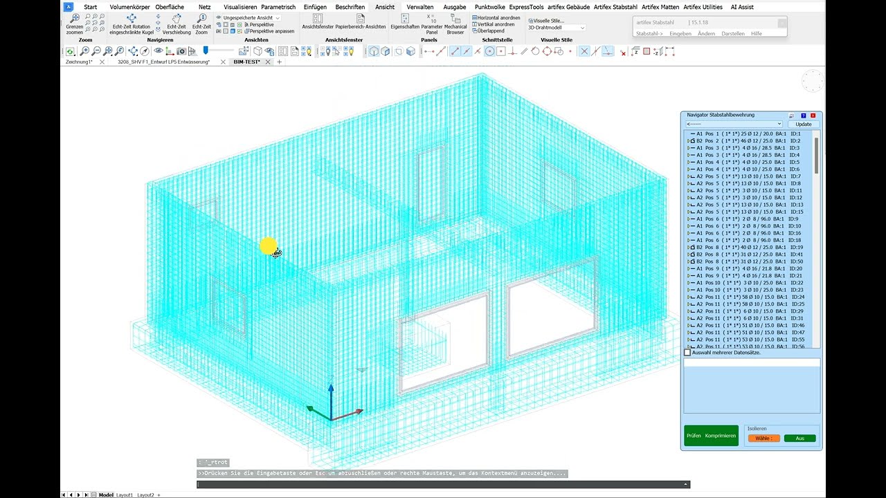 3D Funktionen zur besseren Übersicht