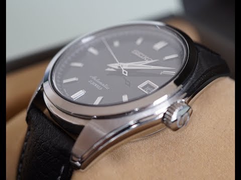 The Best Formal 20 MM  Leather Watch Strap | HIRSCH FOREST BLACK | SEIKO SARB033 | Unboxing |