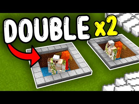 NEW DOUBLE IRON FARM Minecraft Bedrock 1.21+!