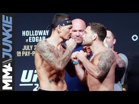 UFC 240 ceremonial weigh in highlight
