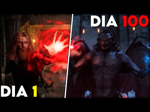 Passei 100 DIAS no SKYRIM como um VAMPIRO! 🧛 (com MODS)