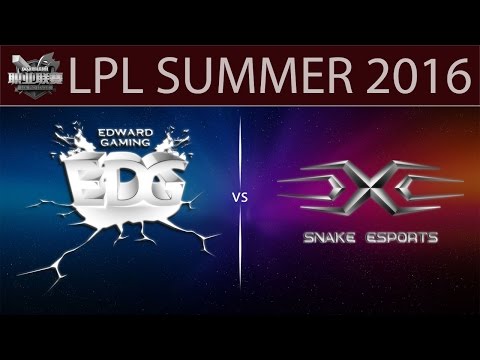 [LoL Highlights] EDG vs SS Game 2 | LPL Summer 2016 (28.05.2016) - EDward Gaming vs Snake eSports
