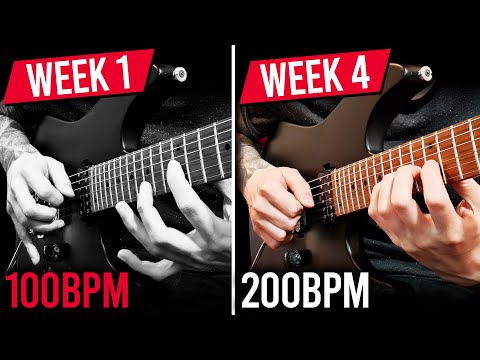4 MIN Shred Challenge to 200BPM (4 WEEK RESULTS)