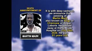 Martin Mark ~ Short Obituary
