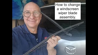 Most cars: How to change the front and rear windscreen wiper blade assemblies.