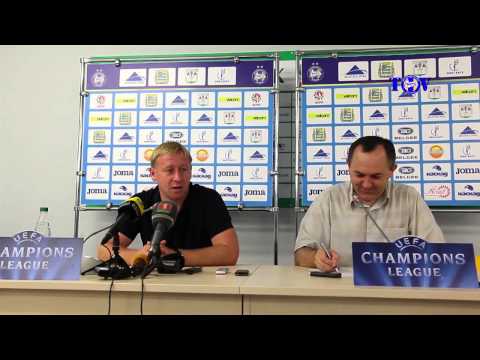 04.08.2014_БАТЭ (Борисов, Беларусь) - Дебрецен (Дебрецен, Венгрия). Предматчевая пресс-конференция