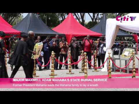Major Maxwell Mahama: Former President Mahama leads family to lay a wreath