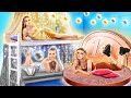 We Build A Secret Room For Triplets Gold Girl Vs Silver Girl Vs Bronze Girl