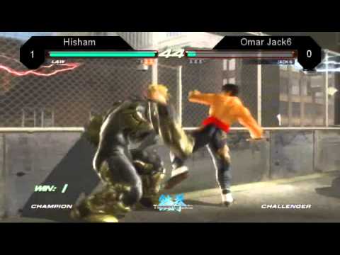 TekkenArabia T4 -  Hisham ( Law ) vs. Omar Jack6 ( Jack-6, Miguel ) -Grand Final