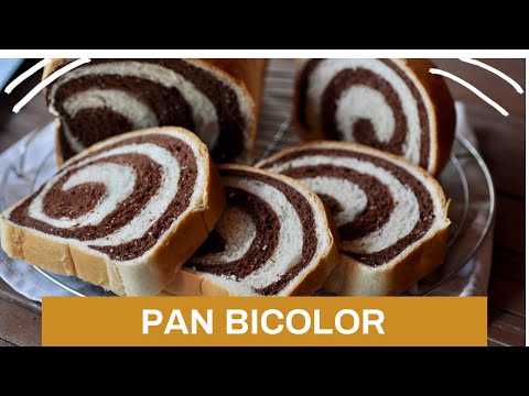 Pan de molde bicolor