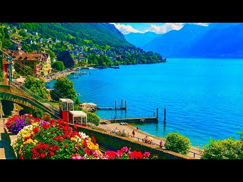 🇨🇭 Montreux Riviera Escape: A Cinematic Stroll Through Vevey's Coastal Beauty