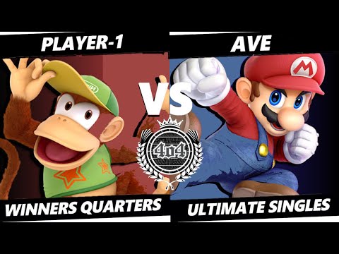 4o4 Smash Monthly 10 - Player-1 (Diddy Kong) vs BASED| Ave~ (Mario) - Winners Quarter-Final