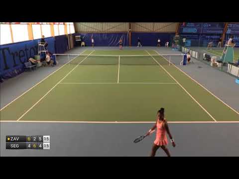 Katarina Zavatska 4 aces in a row - 2017 ITF Poitiers