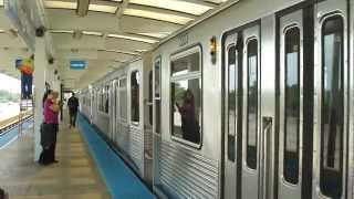 preview picture of video 'CTA Transit: 1969/1981 Budd Company 2200/2600 Series L Cars Blue Line Train at Irving Park Station'