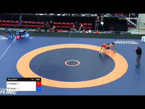 2018 Marine Corps US Open/UWW Junior Freestyle 65 Con 8 #1 - Gavin Sutton (BWC) Vs. Wyatt Long (NM