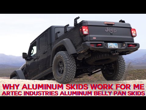 Lightweight Jeep Gladiator: Why I Chose Aluminum Skids. Artec Aluminum Bellypan Skids Install.