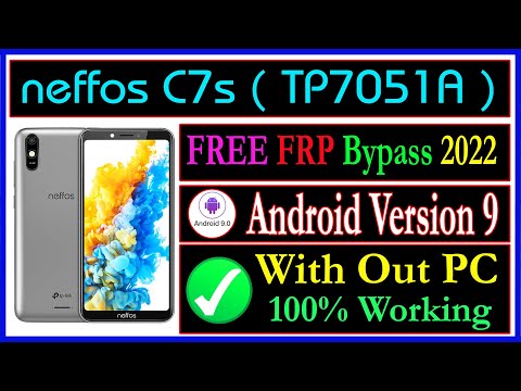 neffos C7S frp bypass 2022 free || neffos tp7051a google account remove android 9 || frp neffosc7s