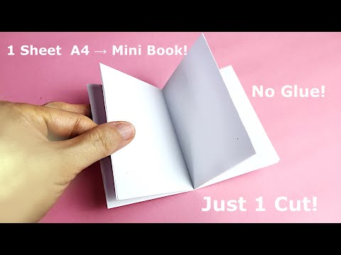 No Glue, No Staples – Just 1 Sheet to Make This Mini Book!