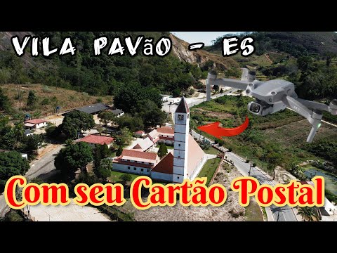 Vila Pavão - ES Com seu Lindo Cartão Postal #igreja #drone #djiair2s  #voo #tecnologia #viralvideo
