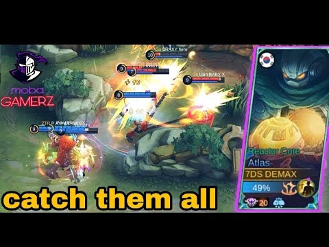 100% IMMORTAL!! Atlas Post Buff Gameplay - Build Top 1 Global Atlas ~ MLBB #mobagamerz