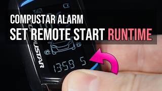 Set Remote Start Runtime on Compustar Starter/Alarm CM4000-CM7000