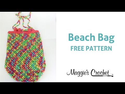 Beach Bag Free Crochet Pattern - Right Handed