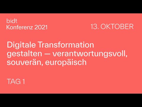 bidt Konferenz 2021 | Tag 1