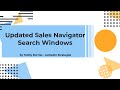 Updated Sales Navigator Search Pages - May 2022