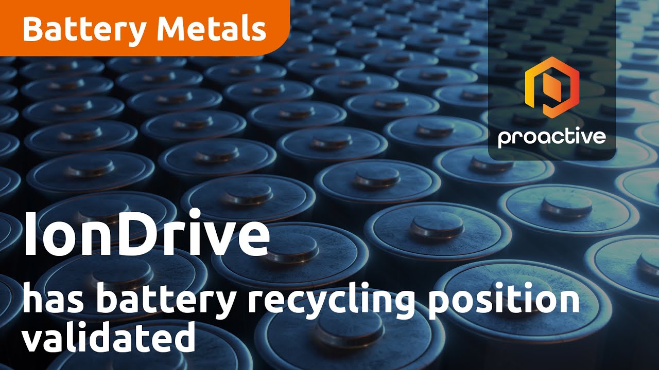 IonDrive has battery recycling position validated