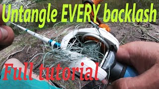 Untangle every baitcaster backlash .Extended version.
