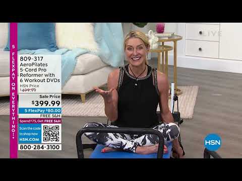 AeroPilates 5Cord Pro Reformer with 6 Workout DVDs