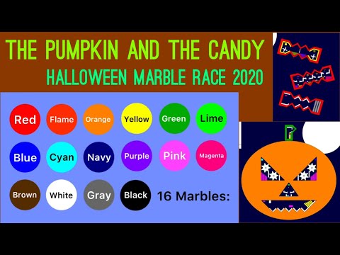 The Pumpkin And The Candy: Halloween Marble Race 2020