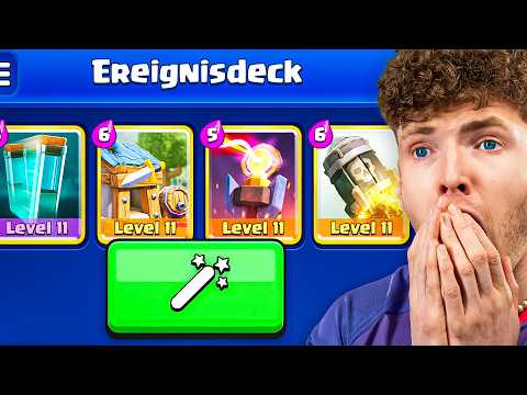 😱🤯MAGIC WAND DETERMINES MY 4-CARD DECK... | Clash Royale German