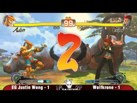 EG Justin Wong vs Wolfkrone Winners Finals PowerUp SSF4 Top 8