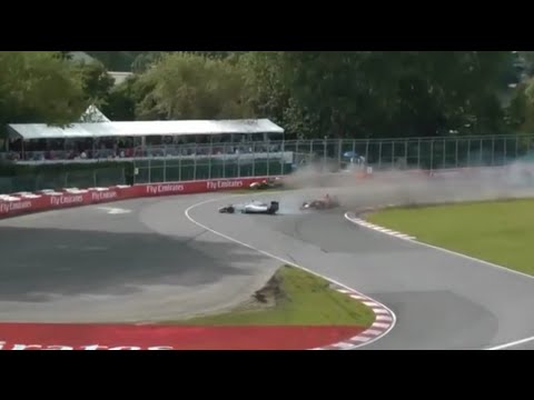 F1 2016 Canada : Replay Felipe Massa vs Sergio Perez Crash at CanadianGP 2014