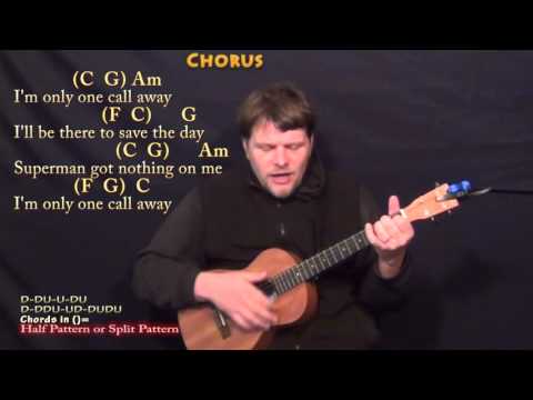 One Call Away (Charlie Puth) Bariuke Cover Lesson in C with Chords/Lyrics