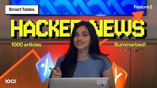 Scrape 1,000 Articles & Analyse Them Instantly | Smart Tables + 100xBot