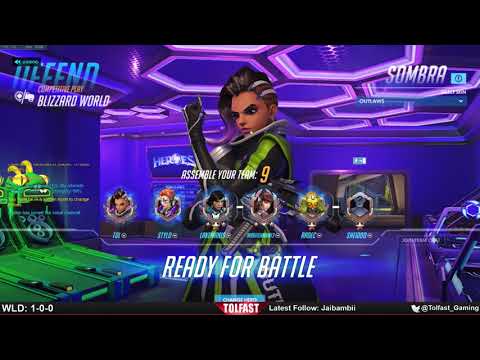 Sombra vs Phara total shutdown, Blizzard World