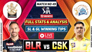 🔴 IPL Live BLR vs CSK Dream11 BLR vs CSK Dream11 Prediction