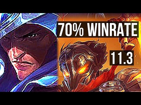 TALON vs VIKTOR (MID) | 14/0/6, 70% winrate, Legendary | KR Master | v11.3