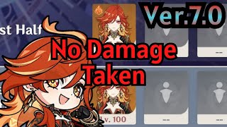 【原神】Ver.7.0 螺旋12層 マーヴィカ両単騎 星9クリア/ Ver.7.0 Spiral Abyss Floor 12 Mavuika Solo ☆9 Stars
