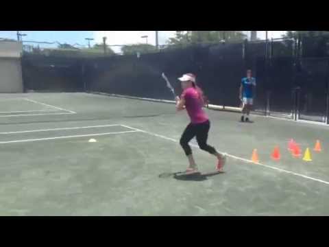 Tennis Fitness Miami on the court Sofía Sewing