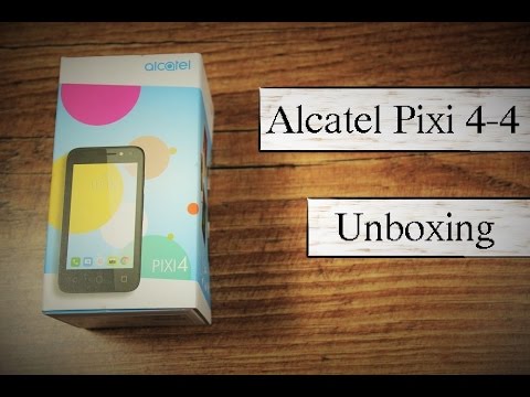 4" Zoll Winzling Alcatel Pixi 4 im Unboxing - Deutsch