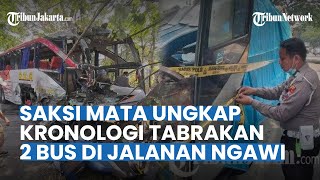 Kesaksian Warga saat Tabrakan Bus Eka Vs Bus Sugeng Rahayu di Ngawi, Korban Tergeletak di Jalan