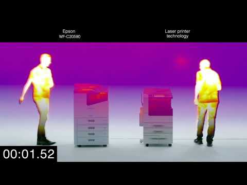 WorkForce Enterprise WF-C20590: Thermal imaging heat test