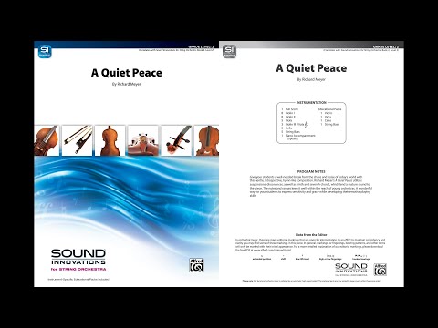 A Quiet Peace, by Richard Meyer – Score & Sound