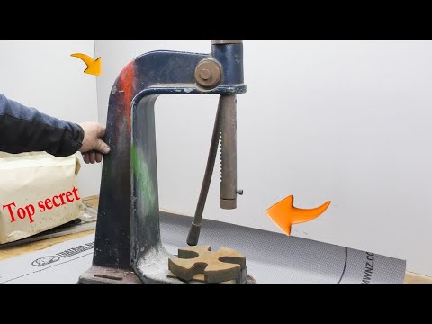 Old Rusty Arbor Press Transformed Into Working Masterpiece