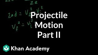 Projectile motion (part 2)