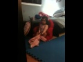 Abbey Vo Watching TV On Her Elmo Chair